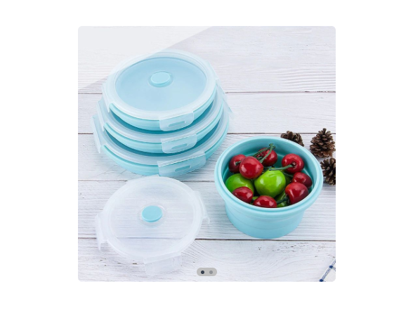 Miniatura 2 de Porta comida plegable redondo 4 piezas